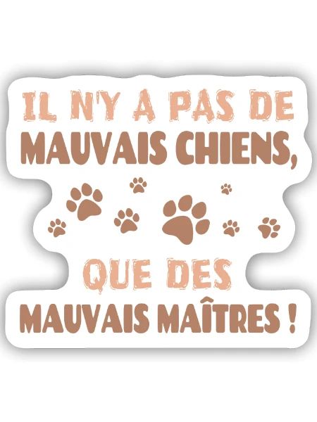 Hundetrainer, Hundezüchter - Sticker Größe S (10 x 10 cm) - Mattweiß - Vorne