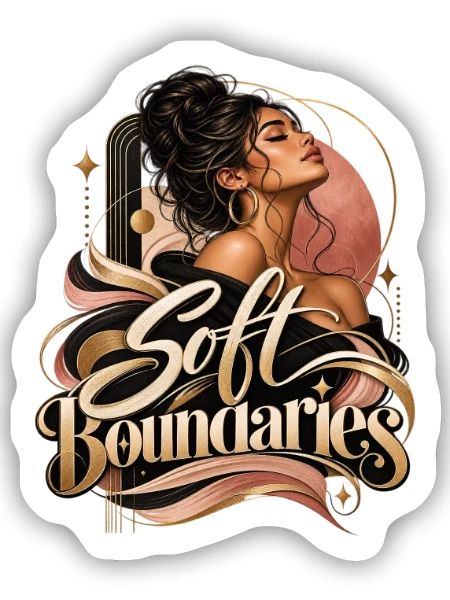Soft Boundaries Porträt - Sticker Größe S (10 x 10 cm) - Mattweiß - Vorne