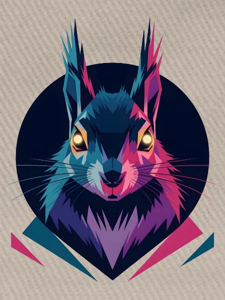 Low-poly Squirrel