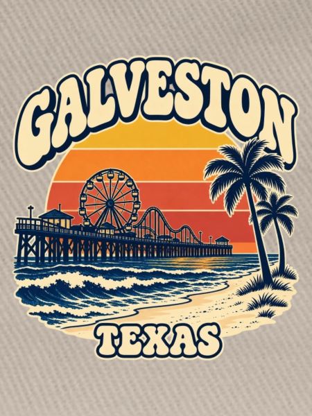 Galveston Pier Sunset Texas