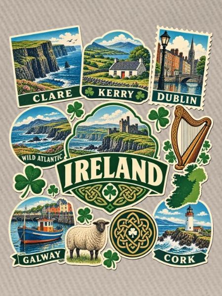 Irland Reisesticker