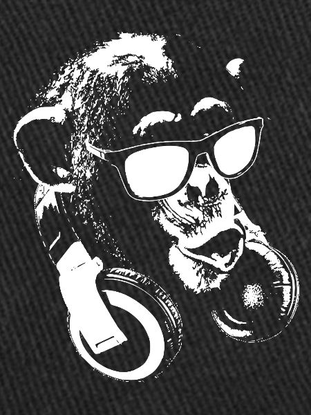 Affe DJ Weiß