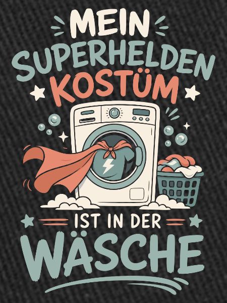Superhelden Kostüm in der Wäsche