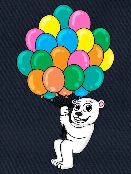 Eisbär Luftballon