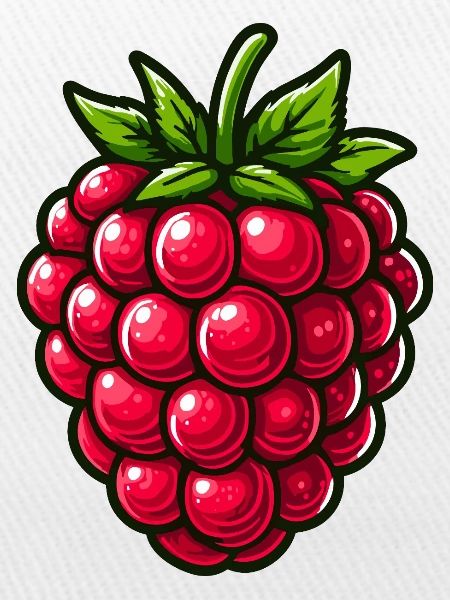 Raspberry, fruit