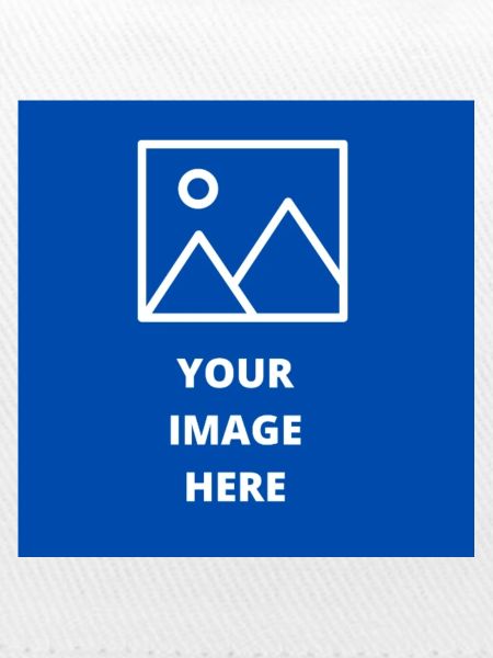 Minimalistische Berge auf blauem Hintergrund