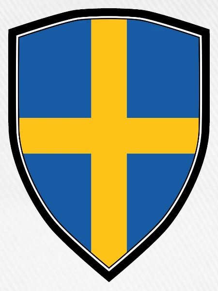 SWEDEN FLAG SHIELD