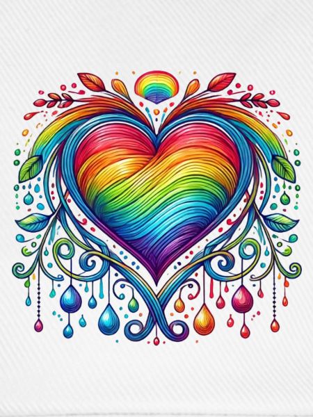 Regenbogen Herz
