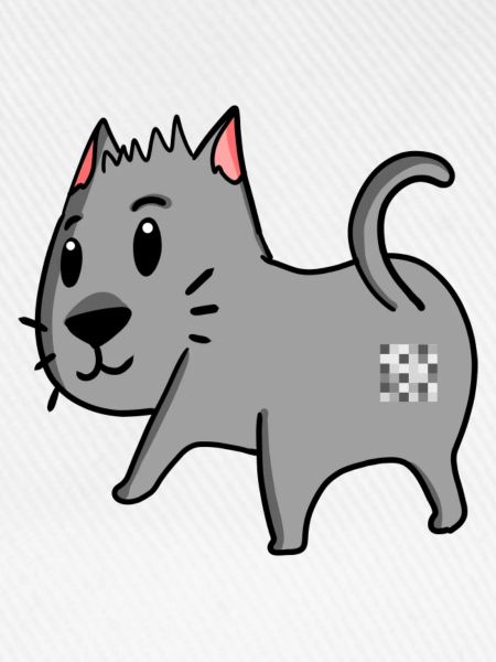 Katze Arsch - Katze Hintern
