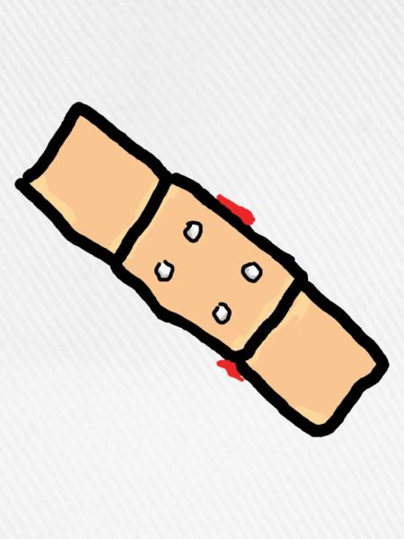 pflaster mit blut