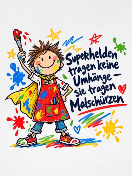 Kunterbunter Malheld – Kindermotiv