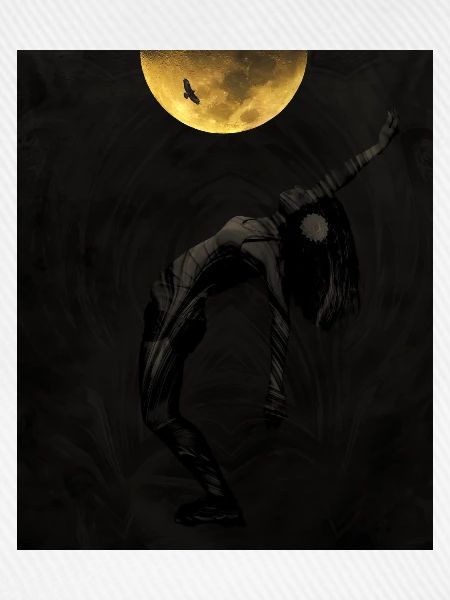 Mondtanz Silhouette