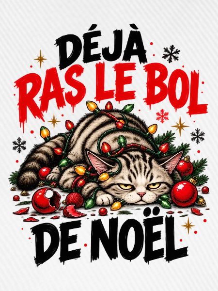 Blasé-Katzen-Weihnachten mit Girlanden