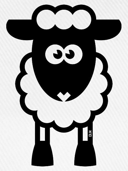 Schaf / Schäfchen / Lamm / Lämmchen / Black (POS)