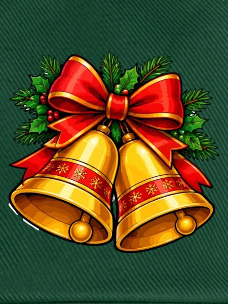 Weihnachtsglocken mit Schleife