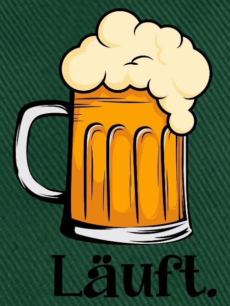 Läuft - Schäumender Bierkrug