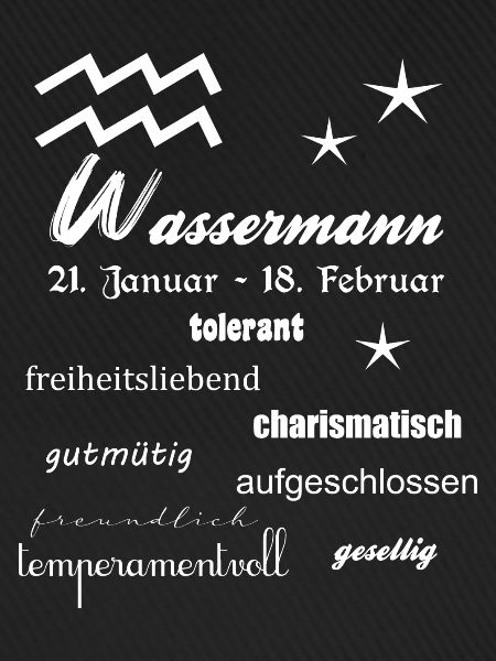 Wassermann Sternzeichen