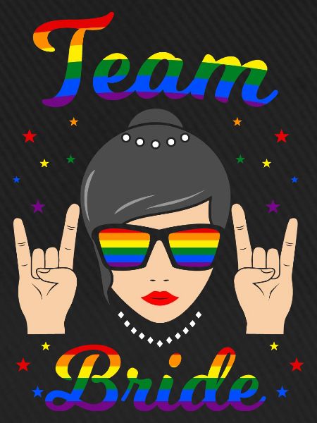 Team Bride LGBT Lesbe JGA Junggesellinnenabschied