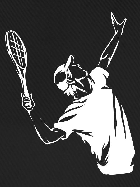 Spritziger Aufschlag Rasentennis