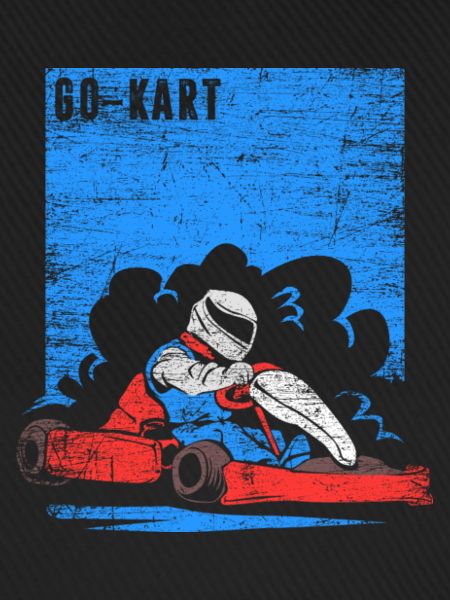 Rasanter Kartpilot Rennstrecke