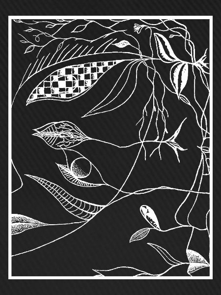 Botanische Linien Dunkel