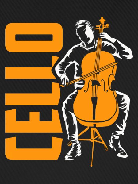 Vibrierendes Cello Orchesterklang