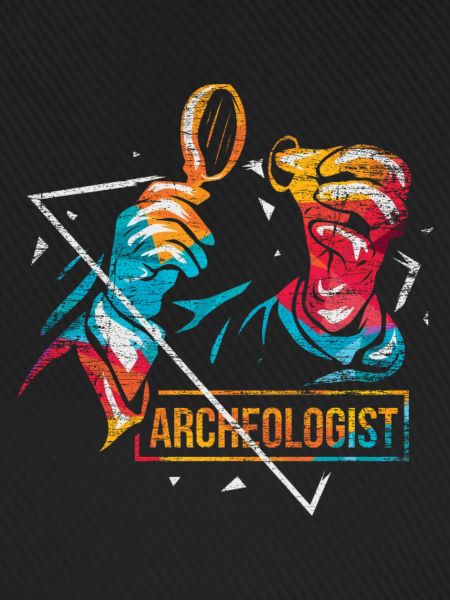 Wissbegieriger Archäologe Feldarbeit