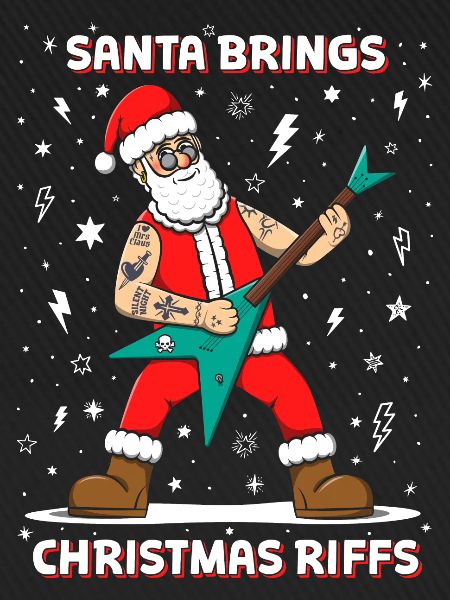 Santa bringt Weihnachtsriffs
