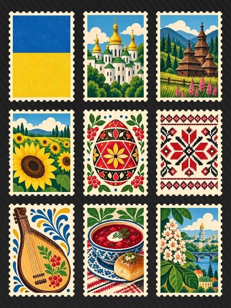 Ukraine Briefmarken