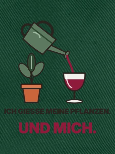 Gießen mit Wein und Grün