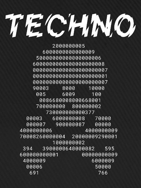 Techno-binäre Glyphen