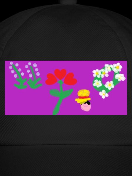 Blumen mit Kritzeleien platzen