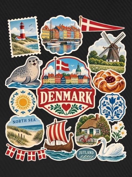 Dänemark Reisesticker