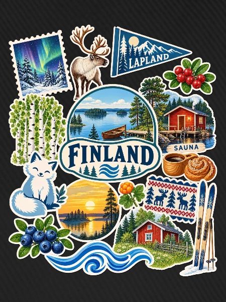 Finnland Reisesticker