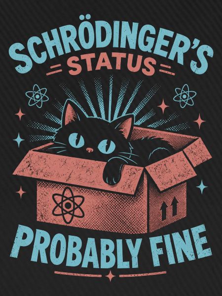 Schrödingers Status Katze im Karton