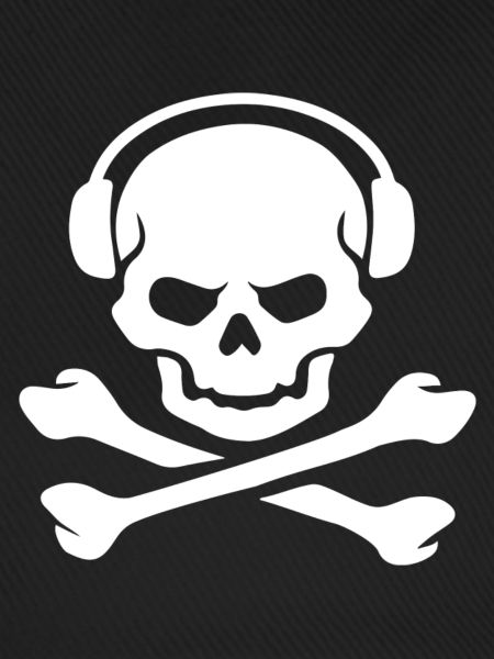 Skull Headphones Crossbones