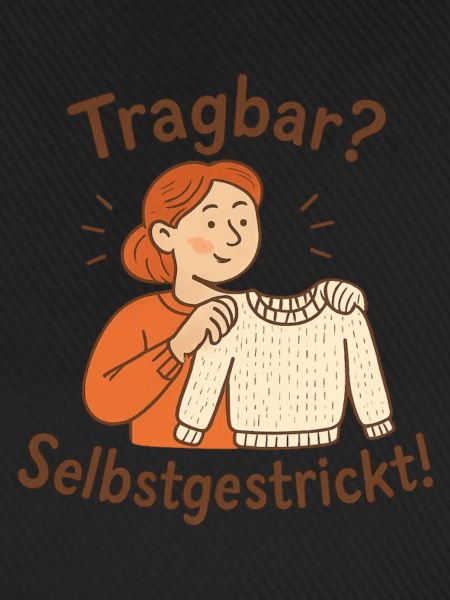 Erstes Strickstück fertig: Geschenk für Anfänger
