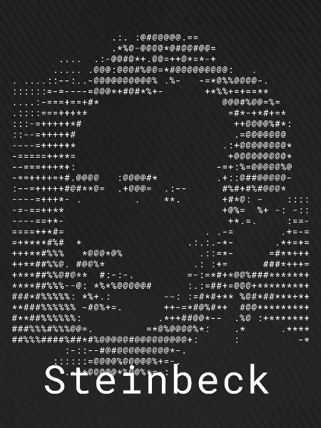 Steinbeck ASCII-Porträt