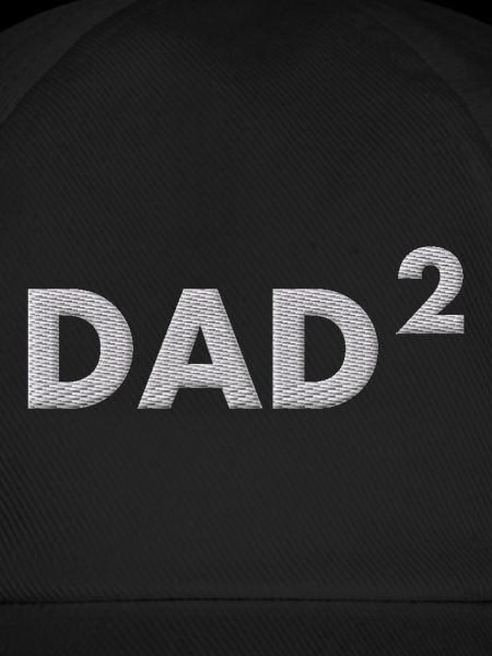 Dad hoch zwei bestickt