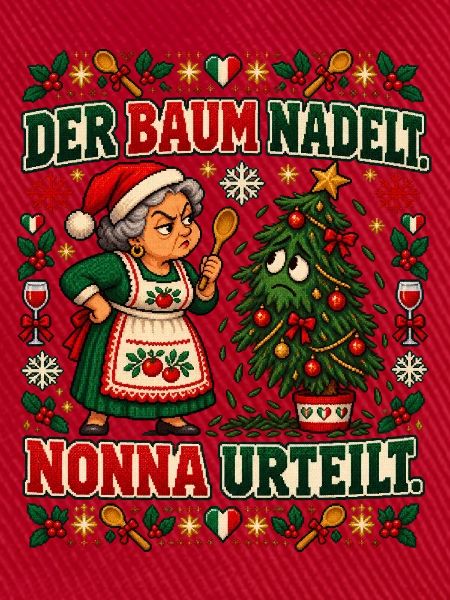 Der Baum nadelt. Nonna urteilt.
