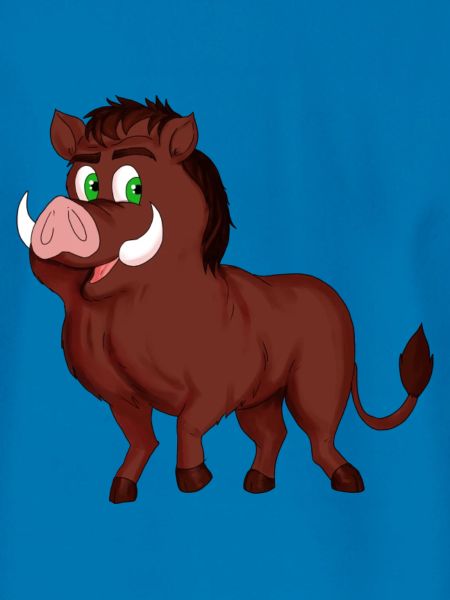 Freches Wildschwein