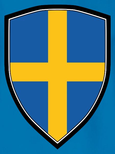 SWEDEN FLAG SHIELD