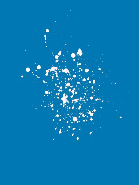 Weißer Farbspritzer Splatter