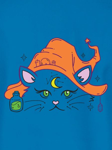 Halloweenkatze Hexenhut