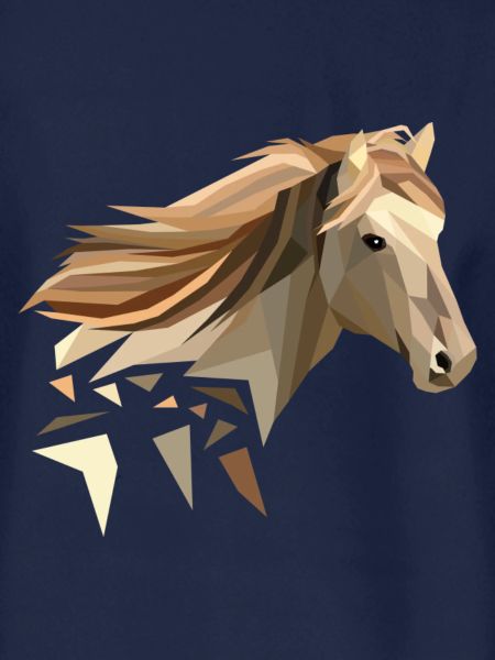 Pferd geometrisch low poly