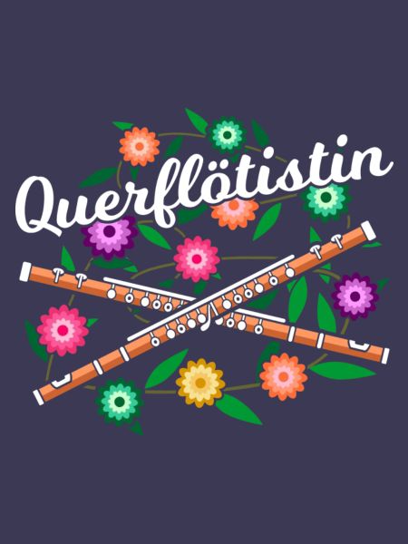 Querflötistin Querflöte Blumen Querflötenspielerin