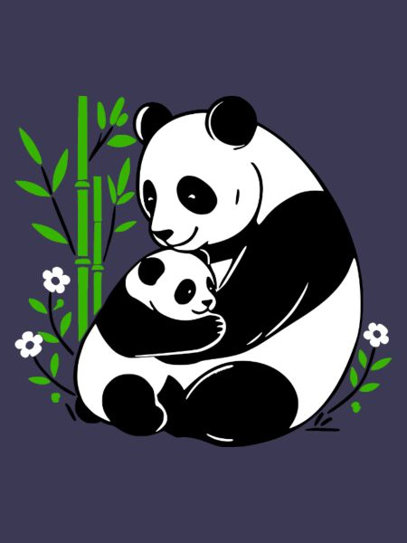 Panda Zärtlichkeit