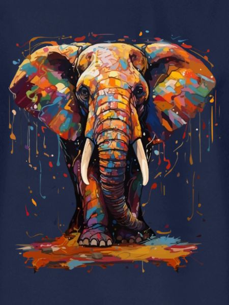 Elephant farbenfroh