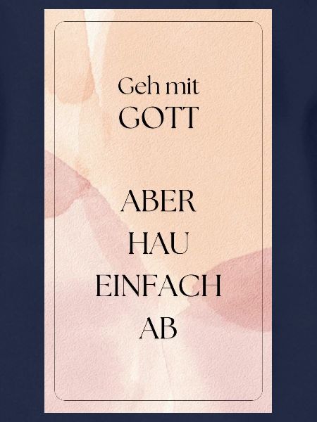 Geh mit Gott