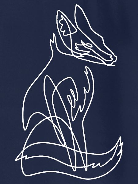 Flinker Linienfuchs Zeichenkunst